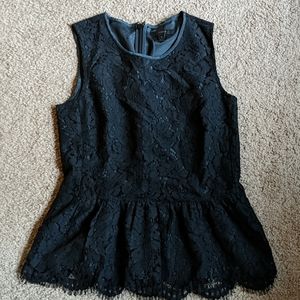 Lace Peplum Top